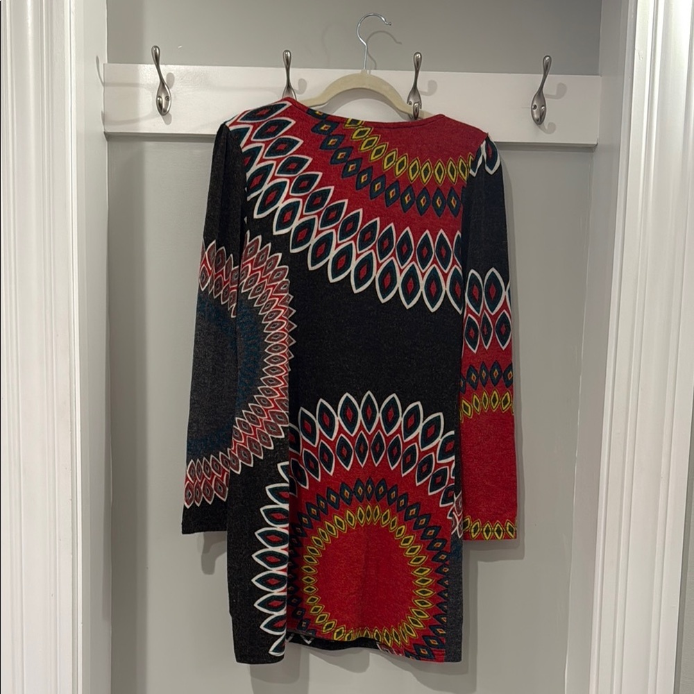 Aryeh Multicolor Geometric Pattern Dress - Picture 4 of 5